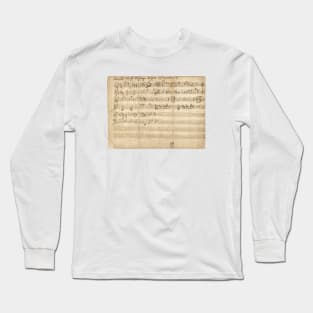 Mozart | Original manuscript | First musical composition | 4 of 4 Long Sleeve T-Shirt